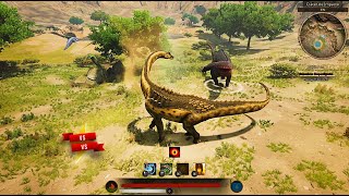 Combate de TITANES😱 Ampelosaurus VS Apatosaurus en  PATH OF TITANS🔥 [upl. by Atterol]