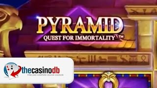 Pyramid Slot Quest for Immortality  New NetEnt Slot Game [upl. by Odama]