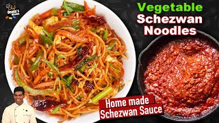 Schezwan Veg Noodles  Homemade Schezwan Sauce Recipe In Tamil  CDK 991  Chef Deenas Kitchen [upl. by Sweeney]