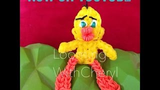 Rainbow Loom Tweety Bird  Looming WithCheryl [upl. by Aelem839]