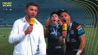 Jack Dempsey Sione Tuipulotu and Josh McKay speak after Glasgow Warriors URC Grand Final win [upl. by Nanek152]