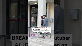 BREAKING Youtuber al jokes has been arrested on felony robbery charges shorts comedy funny [upl. by Otsenre]