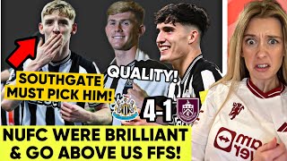 Dammm Anthony Gordon Incredible Lewis Hall Looking Quality Newcastle United 41 Burnley Reaction [upl. by Ahsital785]