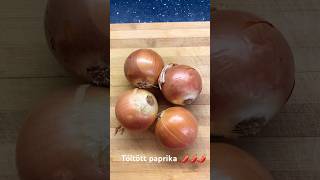 Töltöttpaprika 🌶🌶 cigánymódra stuffedpeppers🌶 cooking gypsyfood shorts [upl. by Lonnard]