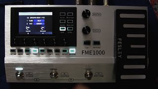 Fesley FME1000 MultiEffects Pedal  Review amp Sound Test [upl. by Lamrouex]