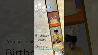 Happy birthday greetings video 🎂 Birthday invitation video card💌 invitationcard happybirthday [upl. by Brigida402]