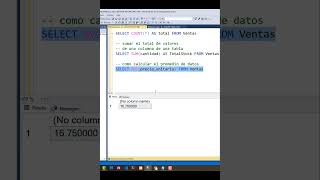 Función AVG en SQL Server sqlserver excel sql [upl. by Gardiner]