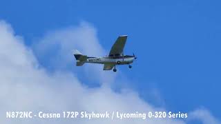 Cessna 172P Skyhawk P Flying Low Over New Century AirCenter JCI KS  N872NC [upl. by Trebmal]