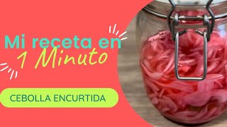 Cebolla encurtida receta fácil y picante 🌶 🔥 [upl. by Alfreda]