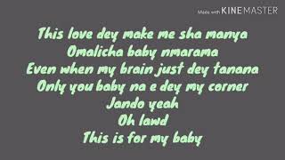 Patoranking  Im in love  official lyrics video [upl. by Roye92]