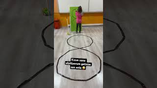 8 de araba sür masada 8 çiz🤓 kindergarten funny montessorietkinlikleri atividadefisica oyun [upl. by Aramaj]