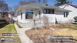 House for Sale at 57 Glenlawn Avenue in St Vital Winnipeg [upl. by Ynffit]