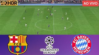 Barcelona VS Bayern München  Liga de Campeones de la UEFA 2024  🔴 en vivo SIMULACIÓN DE JUEGO [upl. by Azelea586]