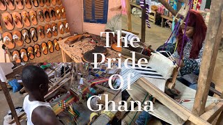 Day 6 Kente WeavingThe Pride And Heritage Of Ghana🇬🇭Visit The Kente Weaving Workshop In Bonwire [upl. by Wehtam505]