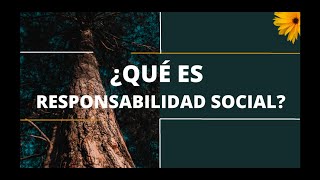 Responsabilidad Social Individual  Posgrado UNT [upl. by Mossolb]