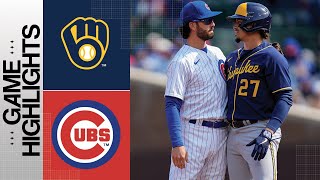 Brewers vs Cubs Game Highlights 33023  MLB Highlights [upl. by Nonah361]