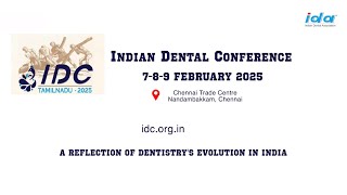 Teaser  Indian Dental Conference Chennai 2025 [upl. by Bartolome]