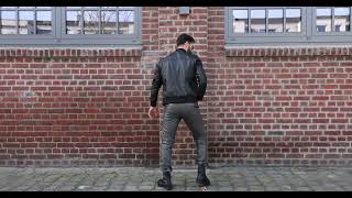 Lederjacke Blouson Bomberjacke in ECHT Leder [upl. by Rem]