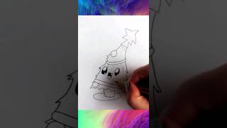 Hoe Teken Je Een Kerstboom Howtodraw drawing [upl. by Lisk469]