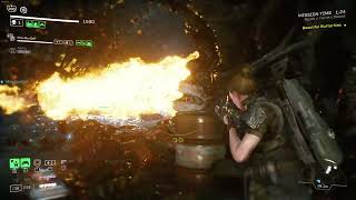 Using Gun Flamethrower always cause Lagging game Happened Aliens Fireteam Elite [upl. by Hermosa]