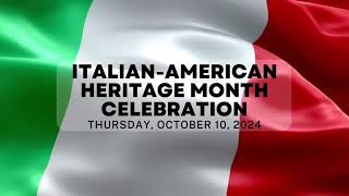 Italian Heritage Month and Flag Raising Ceremony 101024 [upl. by Enaile123]