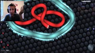 slitherio ZMIJUGA OD 2 KILOMETRA [upl. by Revolc]