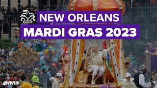 Live Mardi Gras 2023 in New Orleans [upl. by Yajnas]