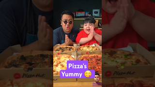 Pizza eating Challenge 😋 asmr mukbang food pizzahut pizza shorts viral bankii พิซซ่าฮัท1150 [upl. by Eki]