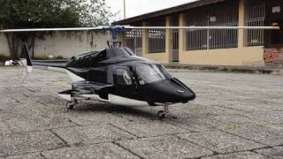 Airwolf 600 Size Nitro Flybarless Scale Retracts Custom [upl. by Huan]