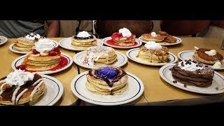 Every Pancake From IHOP Challenge Attempt [upl. by Ahsei865]