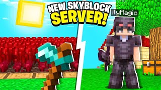 BRAND NEW SKYBLOCK SERVER OF 2024  Minecraft Skyblock  18  121 [upl. by Jaymee]