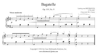 Beethoven  Bagatelle in A minor Op 119 No 9 [upl. by Zurc80]