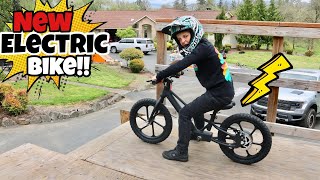 Can I Jump It I Got An Electric Bike Thumpstar Electric Balance Bike [upl. by Ednew]