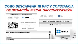 ¿Qué es la Cédula de Identificación Fiscal SAT México [upl. by Hannaoj]