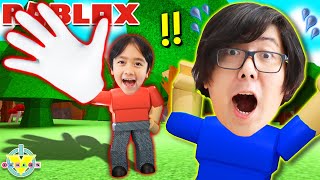 EPIC ROBLOX SLAP BATTLES Lets Play Ryan vs Dad [upl. by Konyn]