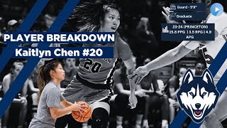 UConn Womens Basketball Player Breakdowns Kaitlyn Chen [upl. by Vivl13]