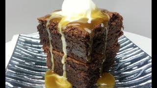 HOW TO MAKE CHOC CARAMEL FUDGE BROWNIES with caramel sauce [upl. by Nerac15]