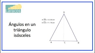 Encontrar ángulos en un triángulo isósceles con razones trigonométricas [upl. by Shriver]