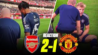 Yoro amp Hojlund INJURED Ten Hag Really Concerned  MAN UTD 12 ARSENAL [upl. by Pettifer297]