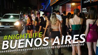 NIGHTLIFE ZONA CENTRO PORTEÑO AV CORRIENTES I BUENOS AIRES I ARGENTINA I 4K Walking Tour VLOG [upl. by Pet]