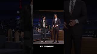 Jin teaching supertuna hook step to jimmy Fallon jin jimmyfallon bts thetonightshow [upl. by Bobina]