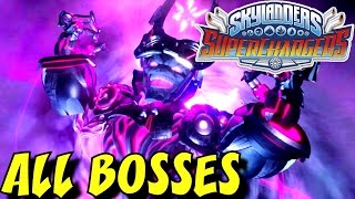 Skylanders SuperChargers  ALL BOSSES [upl. by Judd868]