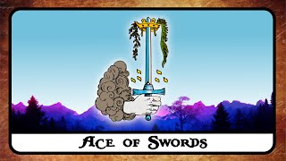 Ace of Swords Tarot Card Meaning ☆ Reversed Secrets History ☆ [upl. by Zarger993]