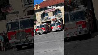 Anthracite Fire Co Ladder 2 amp Engine 2 Reversing into Quarters after the Mount Carmel Parade [upl. by Tterej150]