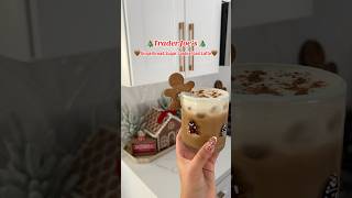 Gingerbread Iced Latte at home🏡 🤎☕️ icedcoffeerecipe christmasdrinks icedlatte gingerbread [upl. by Ahsiniuq]