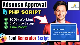 100 Fast Adsense Approval PHP Script  Latest Adsense Approval Script  fast adsense approval wiqi [upl. by Lainad]