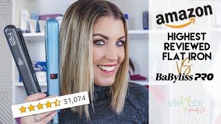 BEST FLAT IRONS ✨ BaByliss PRO Nano vs HSI Professional Glider Amazon Hair Straightener Reviews [upl. by Spenser282]