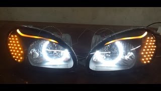 DAEWOO LANOS HEADLIGHTS 3 [upl. by Fremont559]