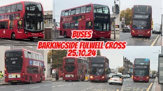 Buses at Barkingside Fulwell Cross 251024 [upl. by Dadinirt292]