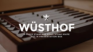 Wusthof 8 Piece Steak Knife Set  Product Roundup by All Things Barbecue [upl. by Adnamahs154]